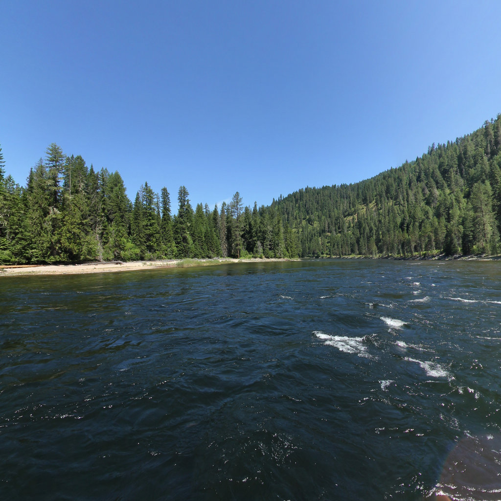 Selway River scene image looking forward