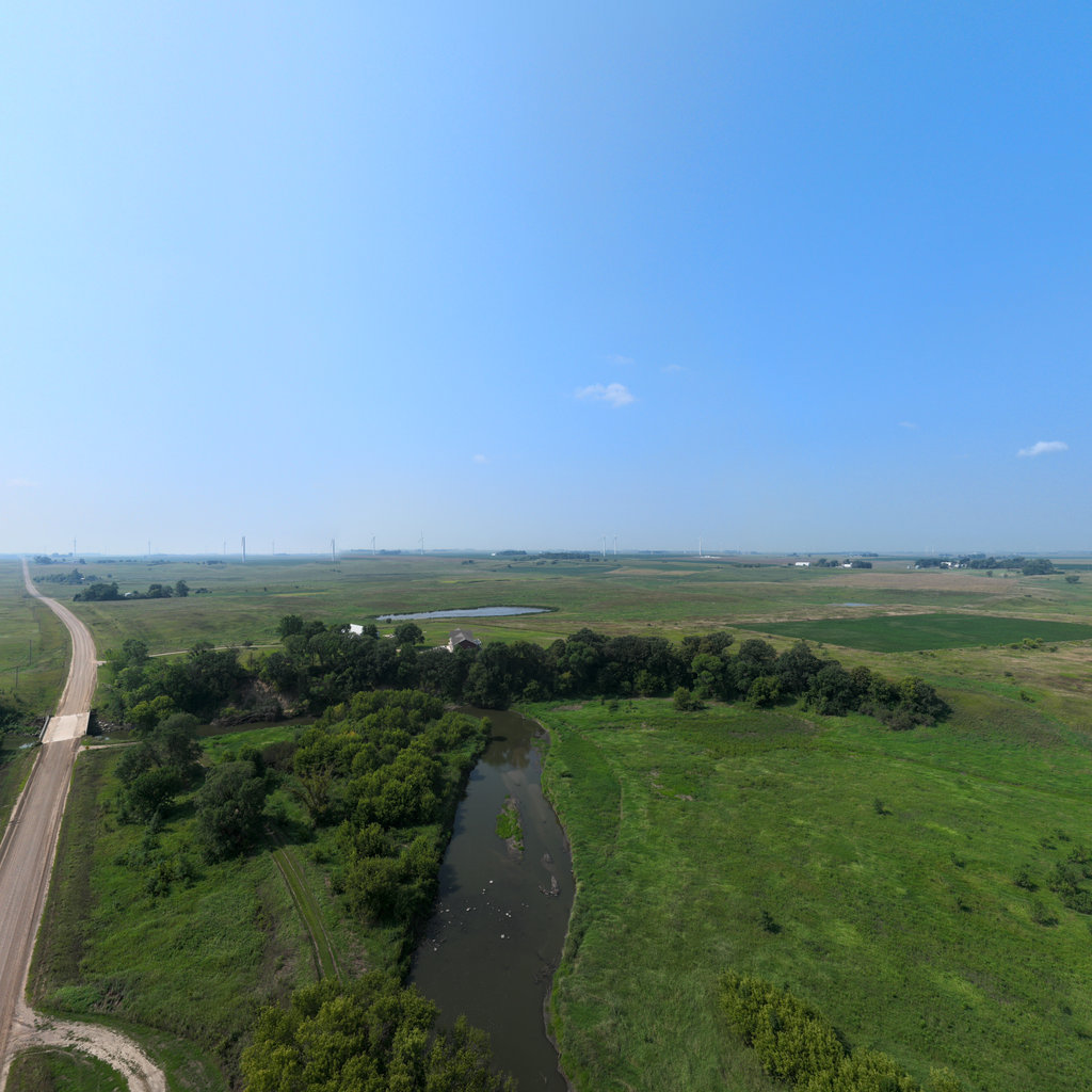 Twin Forks Canoe Launch (Drone) scene image looking forward