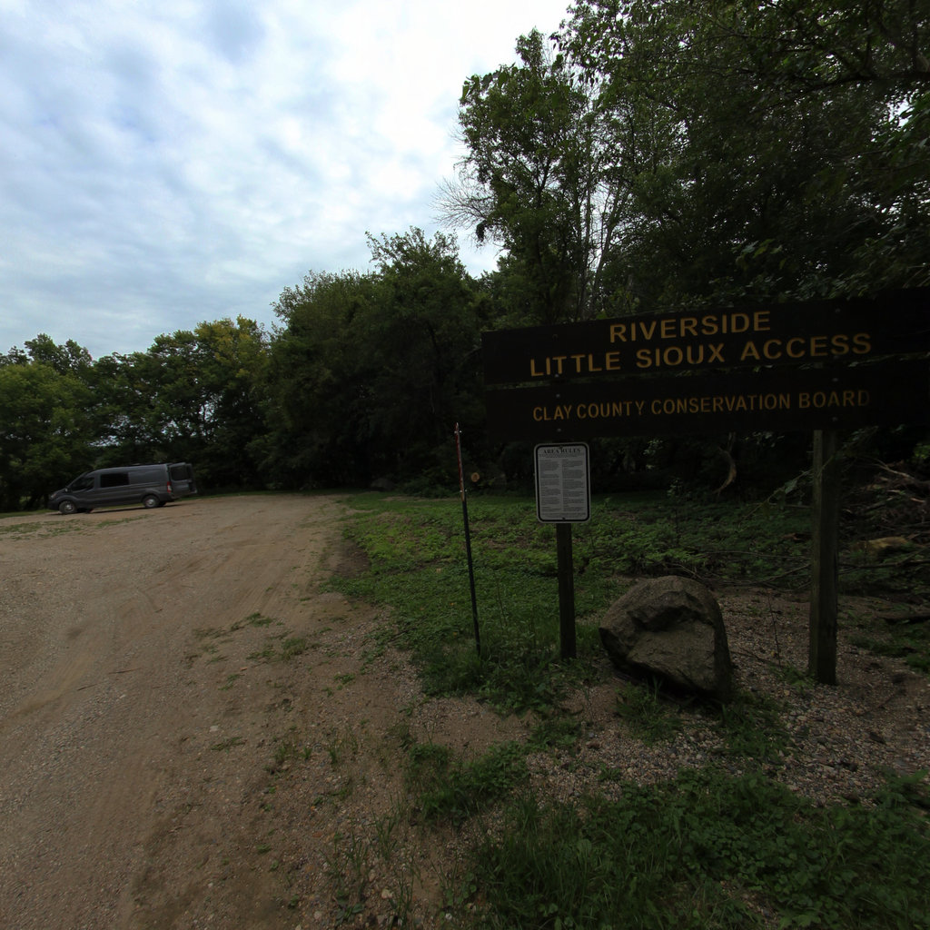 Riverside Park Access scene image looking forward